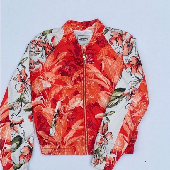 NEW GUESS Women's Printed Jacket SZ S - Picture 1 of 13